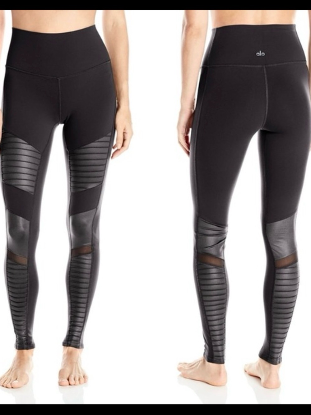 Alo Yoga High-Waist Moto Leggings Black Size Small